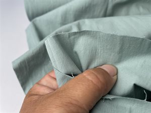 Silikone poplin med stræk - flot old green